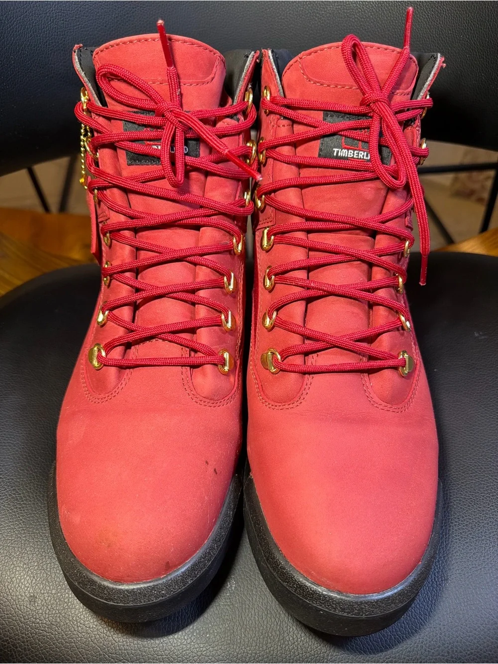 Timberland Field Boot 6 Inch Water Proof Dark Red Nubuck Mns Sz 10.5
